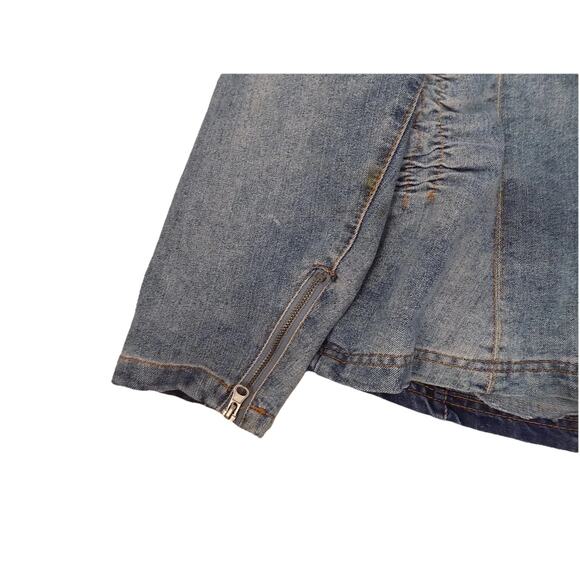 Vintage Bongo Plus denim jacket jean jacket Y2K zip front size 2X - Picture 11 of 11
